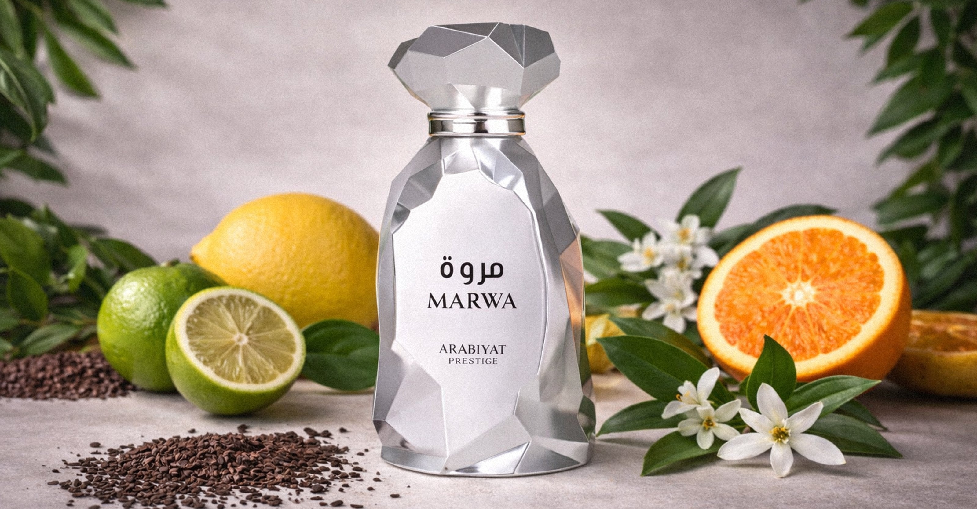 Arabiyat Prestige, Marwa parfum citrus, thee en neroli